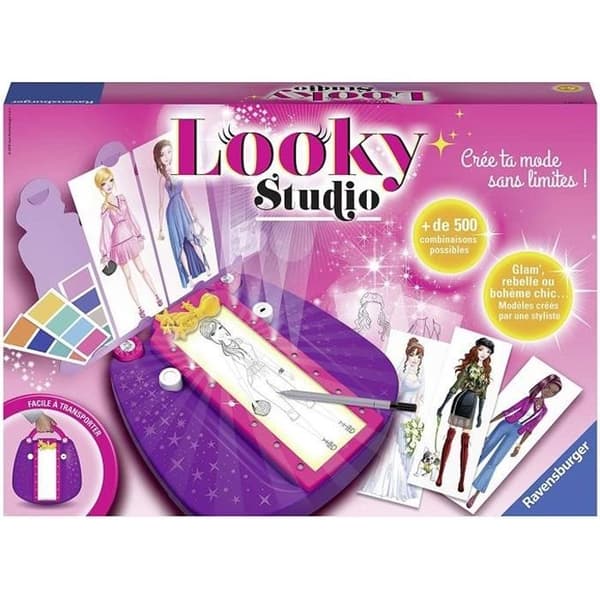 Looky Studio - Ravensburger - Kreativa hobbies - Moderitningar - Maxi format styling studio - från 6 år