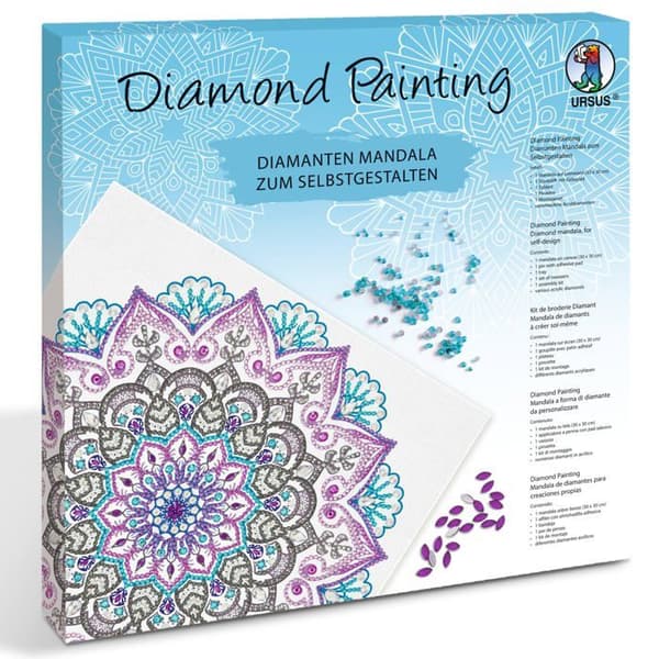 Kit målning Ursus - 43520012F - Diamantmålning, , Multifärg