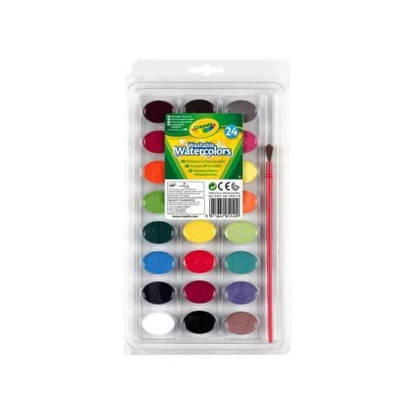 Tvättbar färgpalett 24 färger - Crayola - 53-0524 - För barn i åldrarna 4 till 10 år