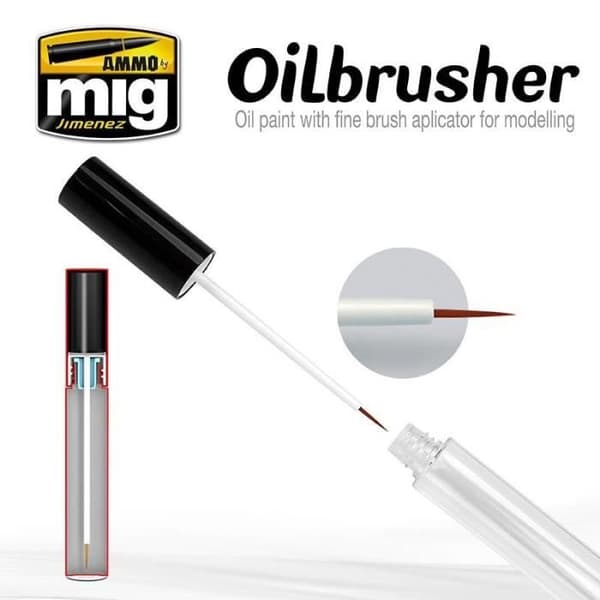 Peinturer Oilbrusher Medium Grey - AMMO av mig Jimenez