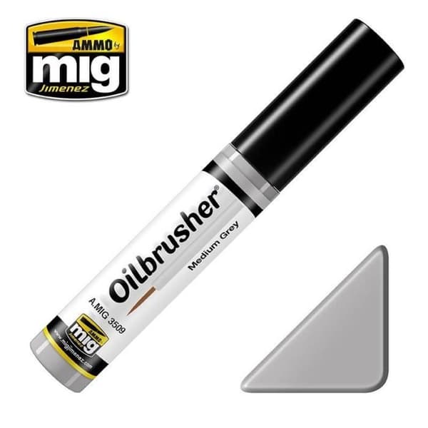 Peinturer Oilbrusher Medium Grey - AMMO av mig Jimenez