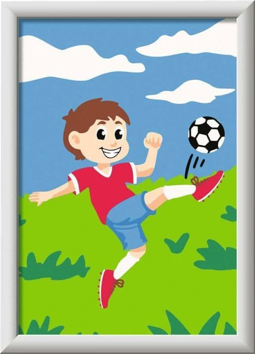 Ravensburger Målarsats - 23761 - Målning efter nummer - Fotbollsäventyr - Barn från 7 år