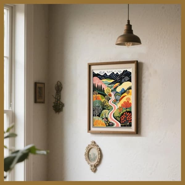 Bomclap timanttimaalaussarja - Maisemataide DIY aikuisille aloittelijoille, seinäkoriste 30x40 cm