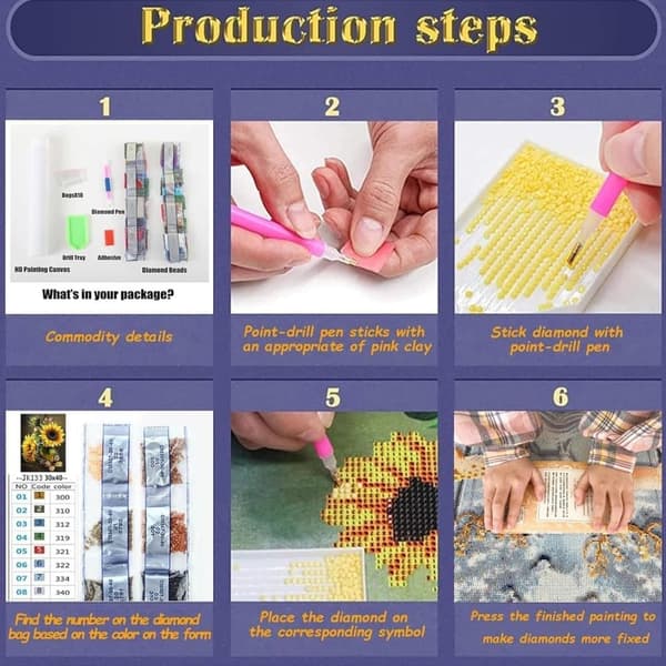 5D Diamantkonstkits för Vuxna Beginners, Mamma och Barn Kattdesign, DIY Full Round Drill Diamantmålning Kits, Fjärilsskog, Diamantdotter Gem Konst Kri