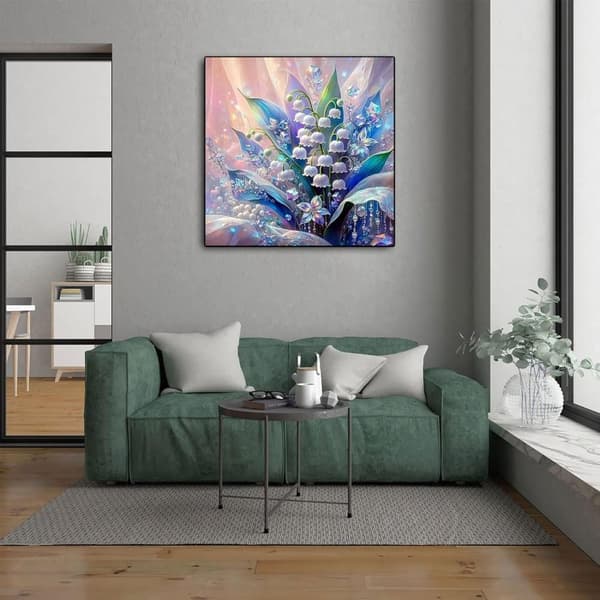 Bomclap kielo timanttikäsityö - 5D kristallikukkakoriste 35x35 cm