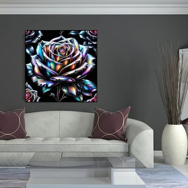 Bomclap Ros Diamantmålning - 5D blomsterkonst för nybörjare 35x35 cm
