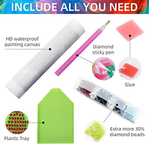 Koiran diamantti-taidekitsit aikuisille, 5D Diamantti-maalaust DIY Pikkukoira diamantti-taide, Ympyräinen Täydellinen harja Diamantit, Kodin sisustuks