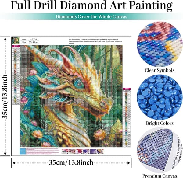 Bomclap Legendarisk Drake Diamantmålning - 5D fullständig rundborrsdesign, nybörjarvänlig 35x35 cm
