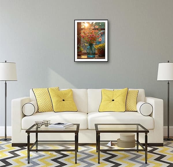 Bomclap Keramikvas Mönster Diamantmålning - 5D fullständig rundborrsdesign, DIY 30x40 cm