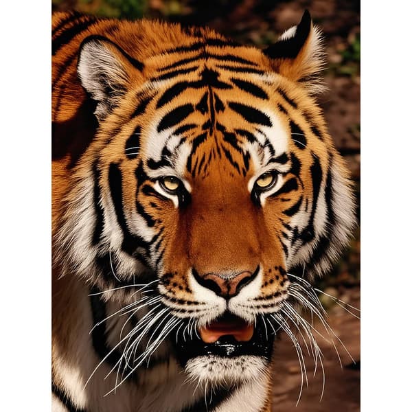 5D Timanttimaalaus – Majestic Tiger DIY -helmitaidetta aikuisille ja aloittelijoille, 30x40cm, kodin sisustus