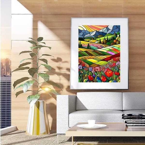 Bomclap Kevätkukat Timanttikäsityöt Timanttimaalaus - 5D kausisuunnittelu, kodinsisustus 30x40 cm