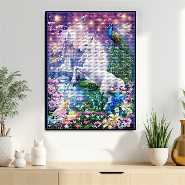 5D Diamond Painting – Magisk Mytenvärld DIY Pärlkonst för Vuxna & Nybörjare, 30x40cm, Heminredning