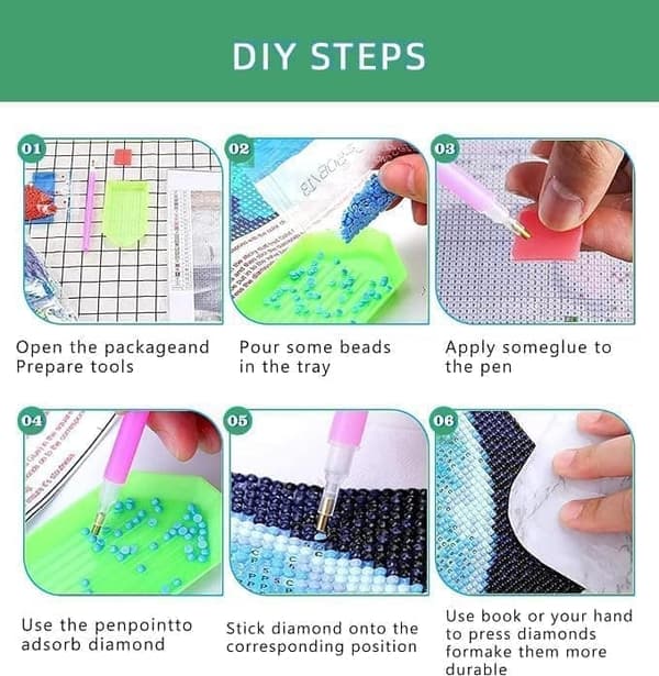 Bomclap 5D timanttimaalaus: kukkamaljakko täysi pora DIY 30x40 cm - Luo itse