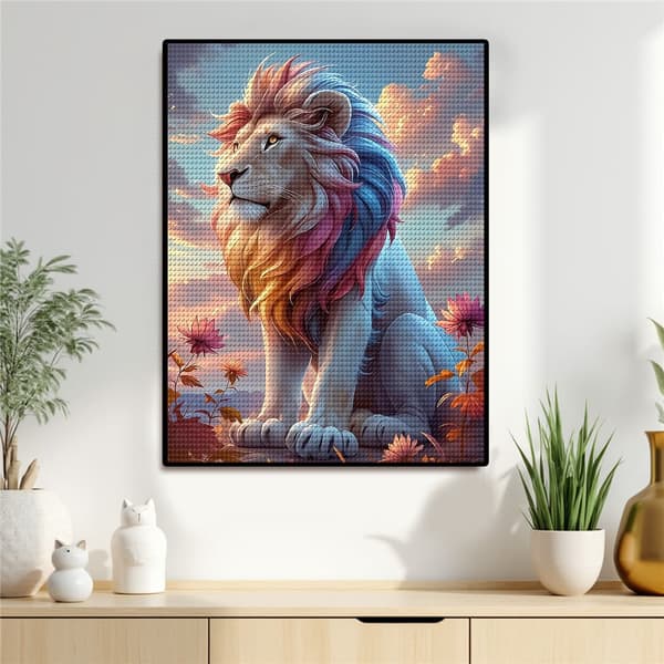 5D Timanttimaalaus – Värikäs Lehti Iltatuulella DIY-helmitaidetta Aikuisille ja Aloittelijoille, 30x40cm, Kodin sisustus