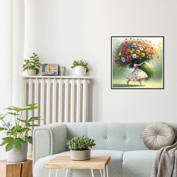 Bomclap 5D Diamantkonsthobbykits för Vuxna – 5D Blomsterdesign! DIY Full Round Drill Diamantmålning Kit – Blommor. Diamantdotter Gem Art – Hemmawall D