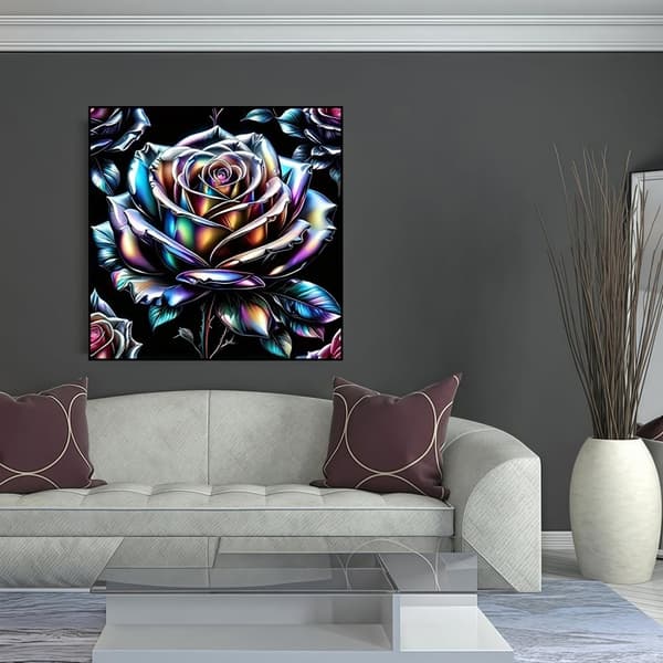 Bomclap 5D Diamantkonsthobbykits för Vuxna Beginners – Rosablomma! DIY Full Round Drill Diamantmålning – Diamantdotter Gem Art. Hemmawall Décor 35x35c