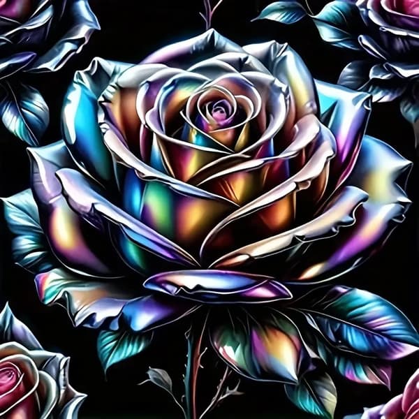 Bomclap 5D Diamantkonsthobbykits för Vuxna Beginners – Rosablomma! DIY Full Round Drill Diamantmålning – Diamantdotter Gem Art. Hemmawall Décor 35x35c
