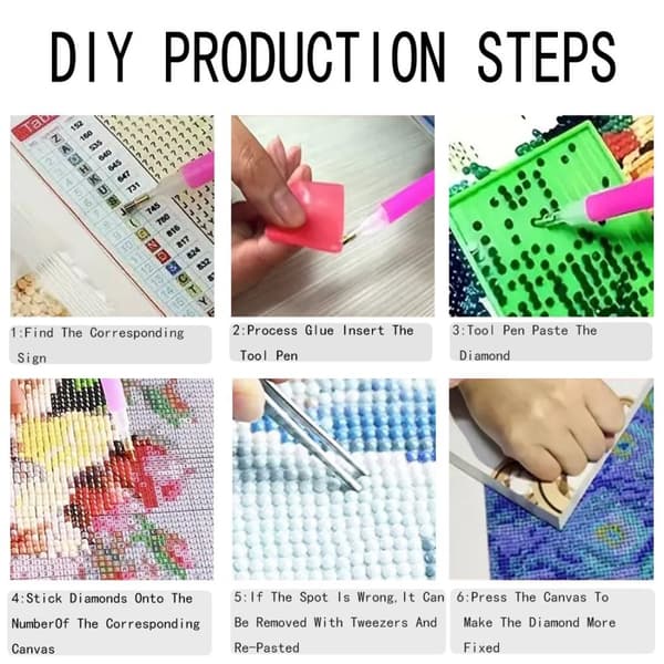 Bomclap Kolibri 5D Diamantkunstkit til Voksne – DIY Fugl Diamantmalering! Round Diamond Dots – Full Drill Kit. Kunst & håndarbejde – Hjemmesofa Decor
