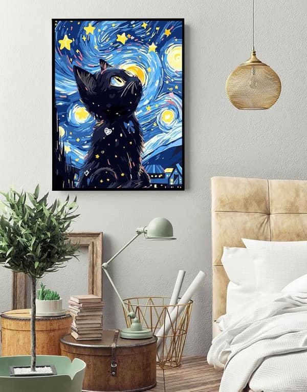 Bomclap Kattpyssel 5D Diamond Painting - Full Drill DIY Kit för Vuxna & Kattsamlare