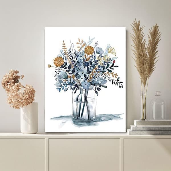 Bomclap Kukkamaljakko 5D Diamond Art - Full Drill DIY korut helmitaide ja kodin sisustus (30x40 cm)