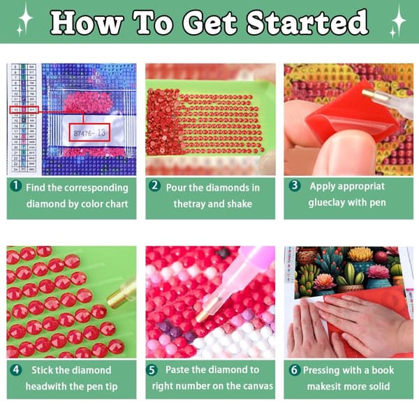 Bomclap mehevät timanttitaidesarjat aikuisille – 5D-pyöreä porakaktusmaalaus. DIY istutuskone kotikeittämissarja ja lahja (14x14 tuumaa)