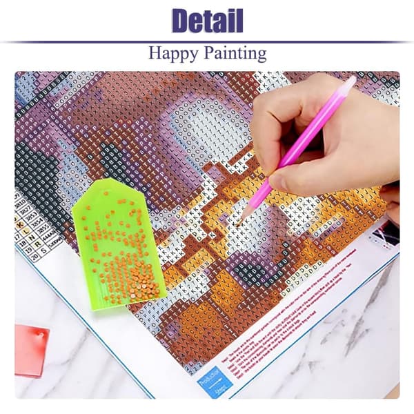 Bomclap Diamond Painting – Lustiga Katter i Toalettskurra DIY 5D Diamantmålning för Vuxna & Nybörjare, 30x30cm