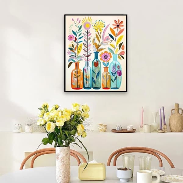 Bomclap Blomstermotiv 5D Diamond Painting - Full Drill DIY Kit för Heminredning & Present