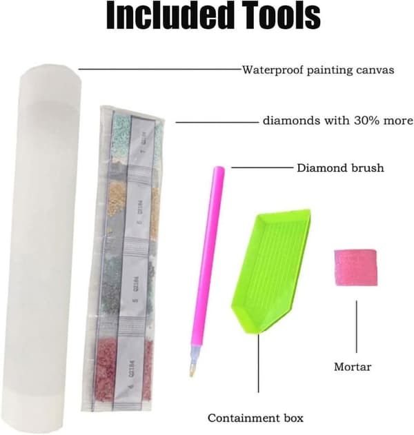Bomclap Blomstermotiv 5D Diamond Painting - Full Drill DIY Kit för Heminredning & Present