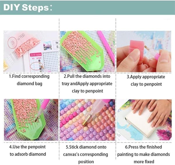 Bomclap Classic Floral Motif 5D - Täysi pora DIY Diamond Art seinien koristeluun
