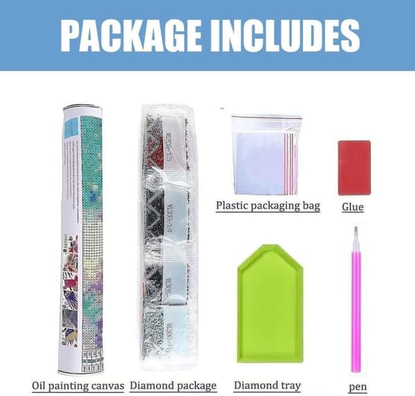 Bomclap Blue Hortensia 5D Diamond Art Kit - Täysi pora-auto aloittelijoille ja askartelukeräilijöille