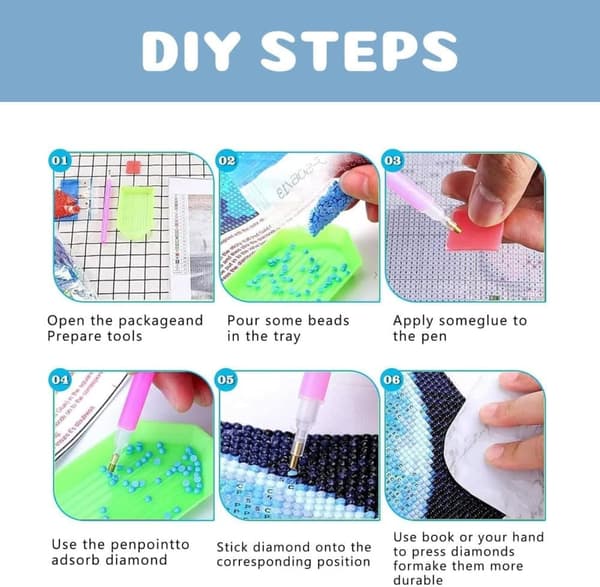 Bomclap Blue Hydrangea 5D Diamond Art Kit - Fuld boremaskine DIY til begyndere og håndværkssamlere