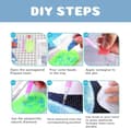 Pikkukuva 7 / 7: Bomclap Blue Hortensia 5D Diamond Art Kit - Täysi pora-auto aloittelijoille ja askartelukeräilijöille