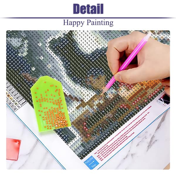 Bomclap Diamond Painting – Magisk Häxa med Sin Samling av Magiska Ting i Nattens Glans DIY 5D Diamantmålning för Vuxna & Nybörjare, 30x30cm