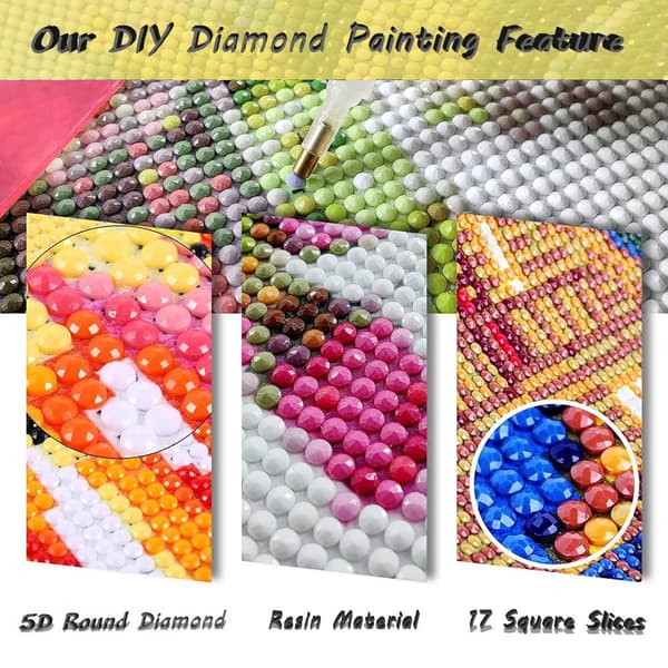Bomclap Diamond Painting – Farm Fresh Flowers: En Färgrik Blommensamling med Fjärilar DIY 5D Diamantmålning för Vuxna & Nybörjare, 30x30cm