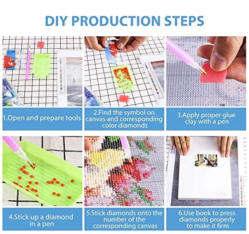 Bomclap Diamond Painting – Farm Fresh Flowers: En Färgrik Blommensamling med Fjärilar DIY 5D Diamantmålning för Vuxna & Nybörjare, 30x30cm