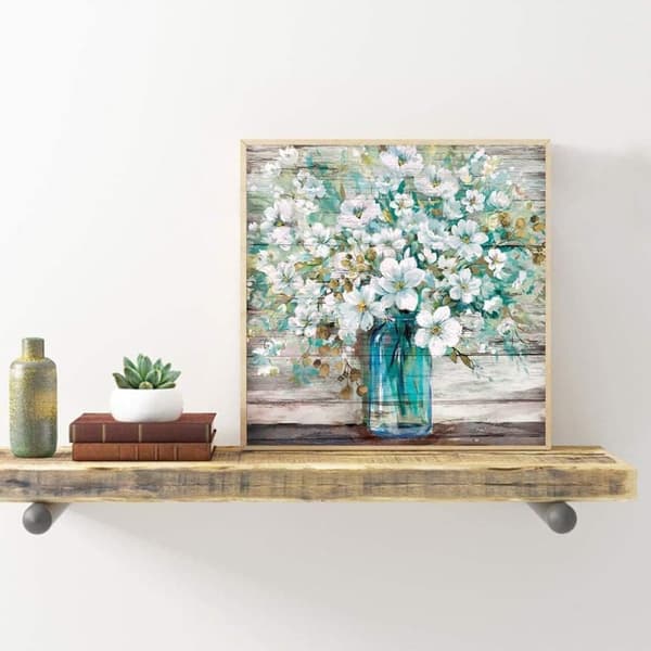 Bomclap Kvadratisk Vas 5D DIY - Full Drill Diamond Painting 35x35 cm Modern Heminredning