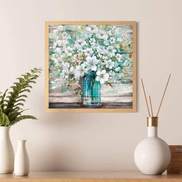 Bomclap Kvadratisk Vas 5D DIY - Full Drill Diamond Painting 35x35 cm Modern Heminredning