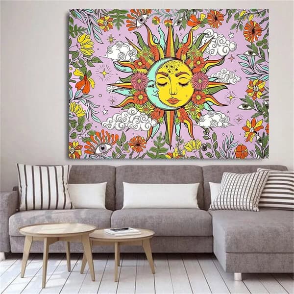 Bomclap Sol-Moon Par 5D Diamantmaleri - Fuld Drill DIY Kit til matchende vægkunst, 30x40 cm