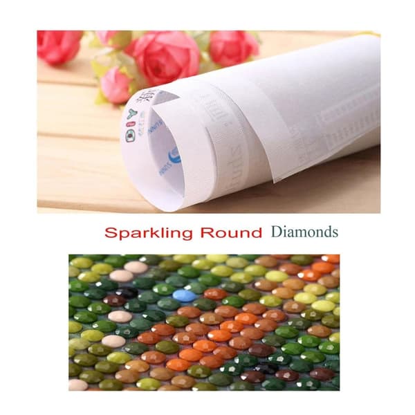Bomclap 5D Färgsprakande Livets Träd Diamantkit Vuxna – Beginners Diamantmålning! Full Round Drill – Hemmawall Decor Present
