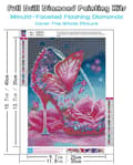 Miniatyrbillede 3 af 6: Bomclap Høje Hæle Butterfly 5D Diamond Kit Voksne Begyndere – DIY Fuld Round Drill! Maling fra Diamonds – Hemmawall Decor 30x40cm