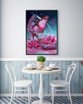 Miniatyrbillede 2 af 6: Bomclap Høje Hæle Butterfly 5D Diamond Kit Voksne Begyndere – DIY Fuld Round Drill! Maling fra Diamonds – Hemmawall Decor 30x40cm