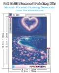 Miniatyrbild 3 av 6: Bomclap 5D Kärlekshjärta Strand Diamantkit Vuxna Beginners – DIY Full Drill med Round Diamond Dots! Hemmawall Decor 30x40cm
