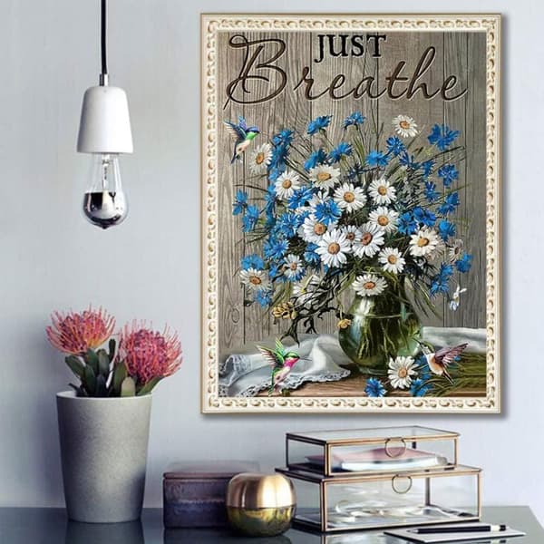 Bomclap Flower Diamond Kit Aikuiset Aloittelijat – 5D Golden Roach Resingeminesillä! DIY Neulevoima – Hemmawall Decor Lahja 30x40cm