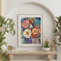 Pikkukuva 3 / 7: Bomclap Box Flowers 5D Diamond Kit Aikuiset Aloittelijat – DIY-pyöreä maali Diamondsilta! Gem Full Drill Diamond Dots – Hemmawall Decor Gift 30x40cm