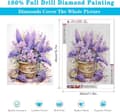 Pikkukuva 4 / 7: Bomclap Box Flowers 5D Diamond Kit Aikuiset Aloittelijat – DIY-pyöreä maali Diamondsilta! Gem Full Drill Diamond Dots – Hemmawall Decor Gift 30x40cm