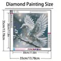 Pikkukuva 5 / 7: Bomclap timanttimaalaus – kimalteleva kristallilintu oksalla DIY 5D timanttimaalaus aikuisille ja aloittelijoille, 30x30cm