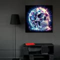 Miniatyrbillede 1 af 7: Bomclap Diamond Painting – Funklende krystal kranie i neonlys DIY 5D diamantmaleri for voksne og begyndere, 30x30cm