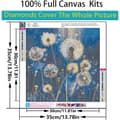 Pikkukuva 6 / 8: Bomclap timanttimaalaus – Taikavoikukat sinisessä pimeydessä DIY 5D-timanttimaalaus aikuisille ja aloittelijoille, 30x30cm