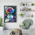 Pikkukuva 2 / 7: Bomclap Hortensia 5D Diamond Kit Aikuiset Aloittelijat – DIY Gem Art Full Drill Diamond Dots! Kristallcraft – Hemmawall Sisustuslahja 30x40cm