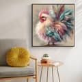 Miniatyrbild 1 av 7: Bomclap Diamond Painting – Färgsprakande Koko i Unik Fjäderstil DIY 5D Diamantmålning för Vuxna & Nybörjare, 30x30cm